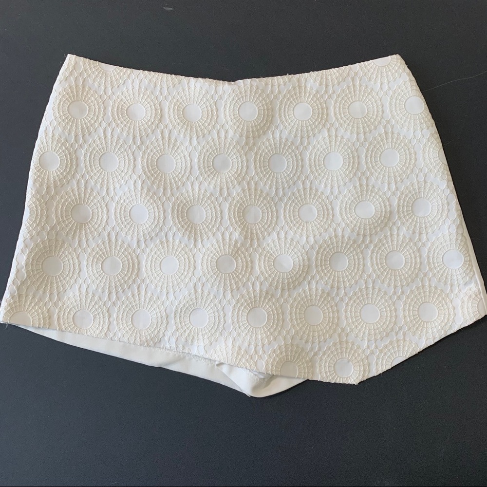 Kensie Skirt Skort White Lace Sz S